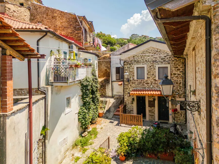 A stone lane in the old town of Ogliastro Cilento