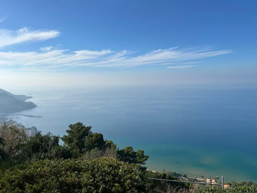 The Cilento sea seen from above, from the village of Castellabate